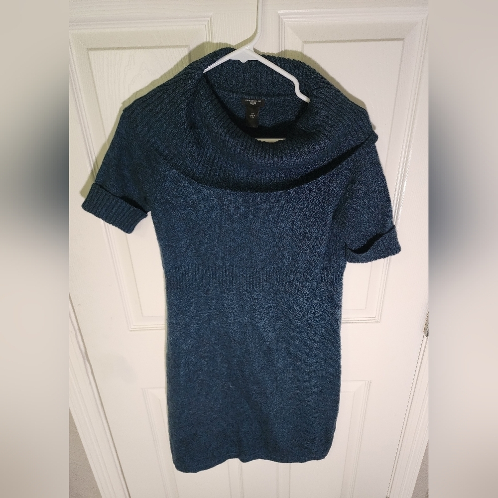 Ann Taylor Petite Womens Cowl Neck Sweater Dress
